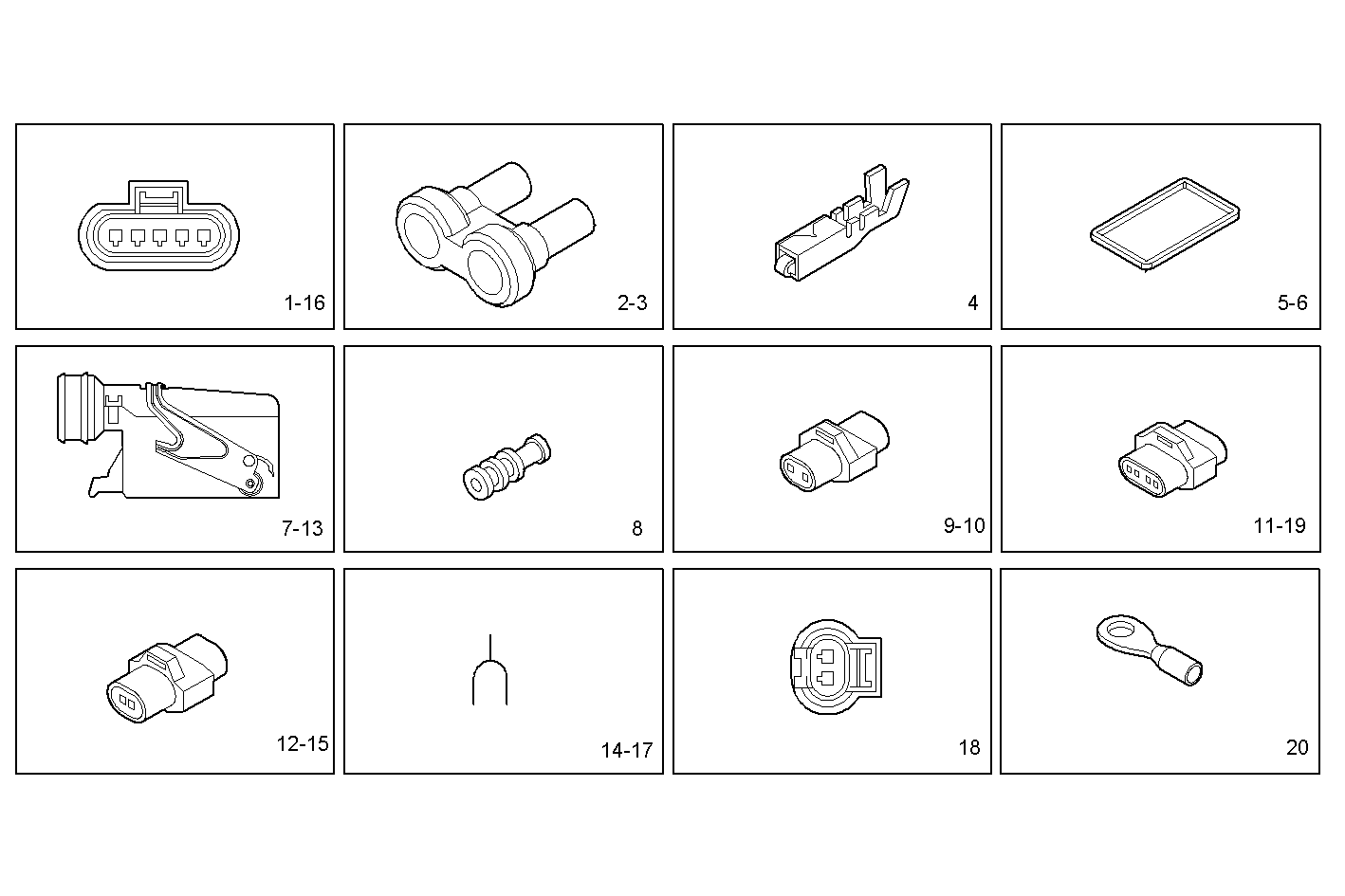 ACCESSORIES - N40ENT426.00A001 NEF 4 electron. - EURO 4 parts diagram