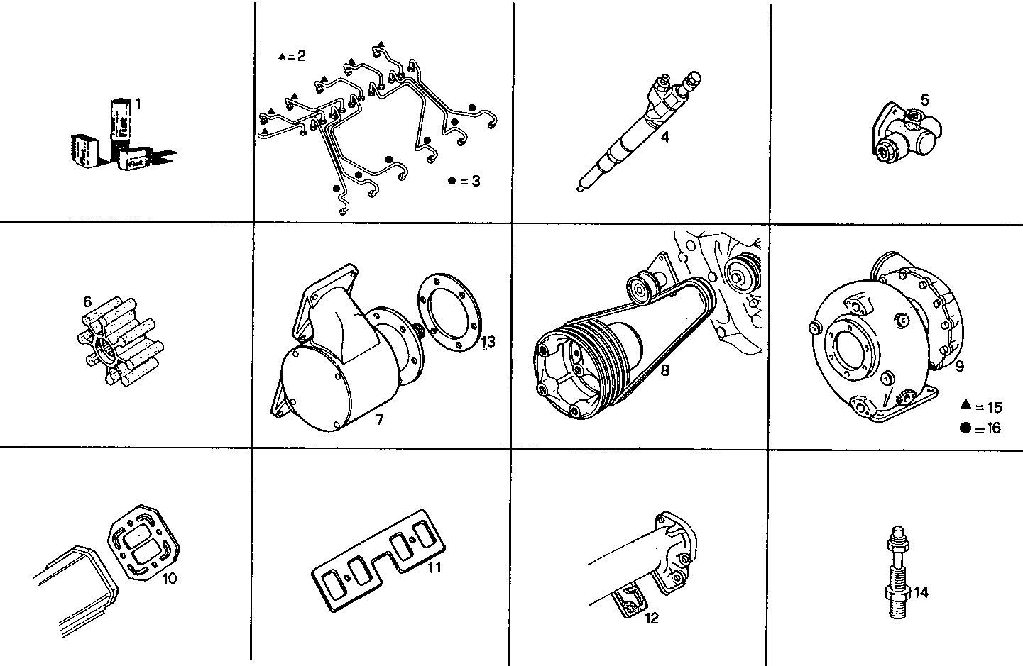 KIT - 8291SRM12.12A001 8291SRM12 parts diagram