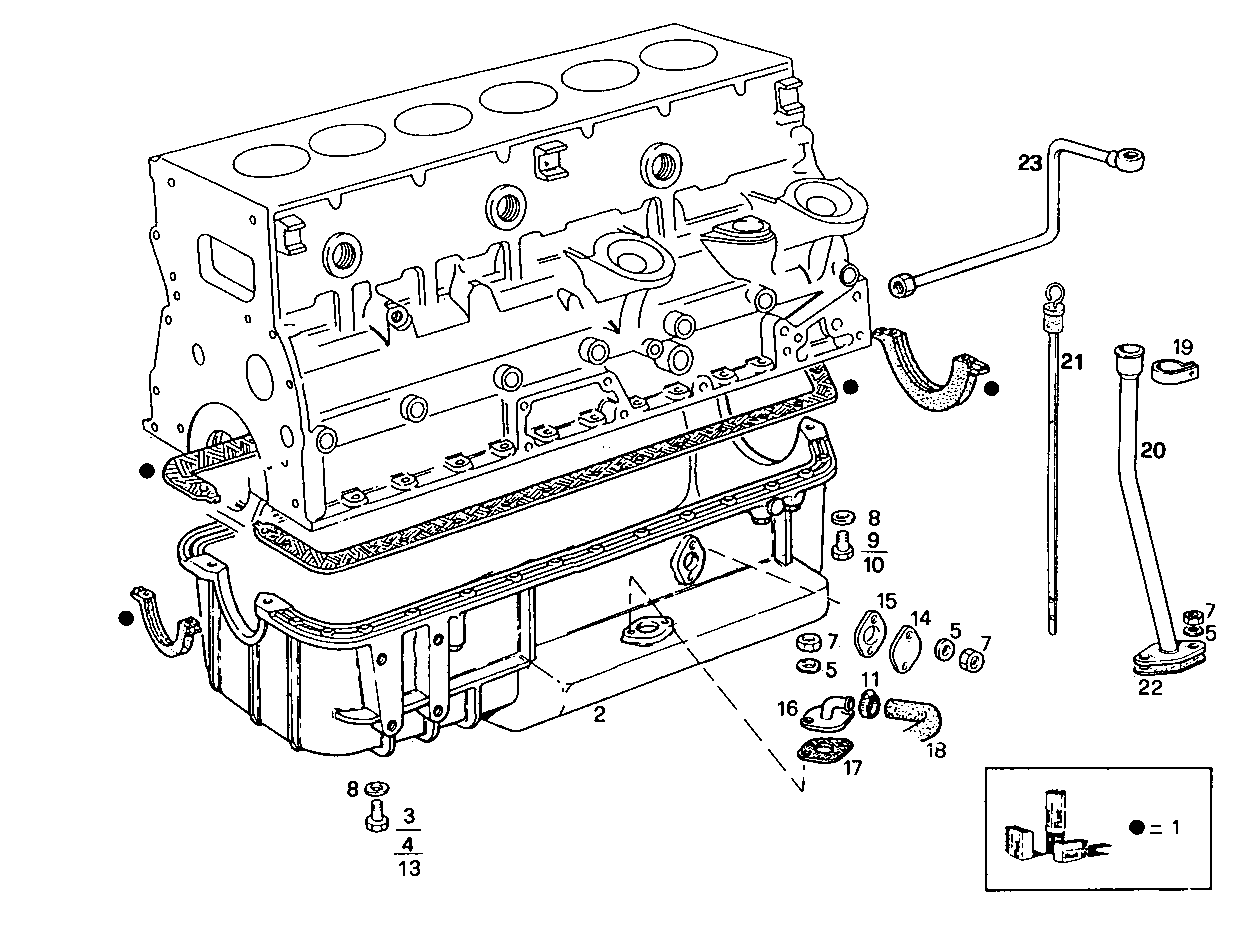 OIL SUMP - 8061M14.42 8061M14 parts diagram