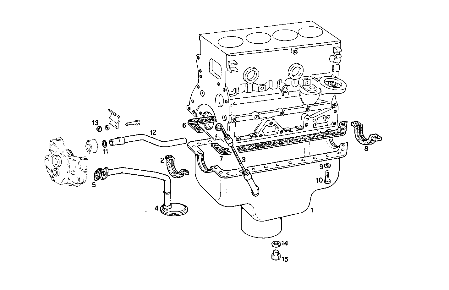 OIL SUMP - 8045SU00.50 8045SU00 parts diagram