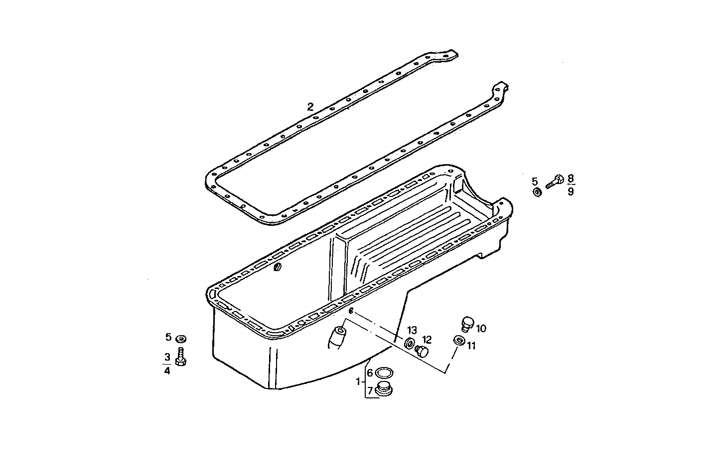 OIL SUMP - 8210SRE20.00 8210SRE20 parts diagram