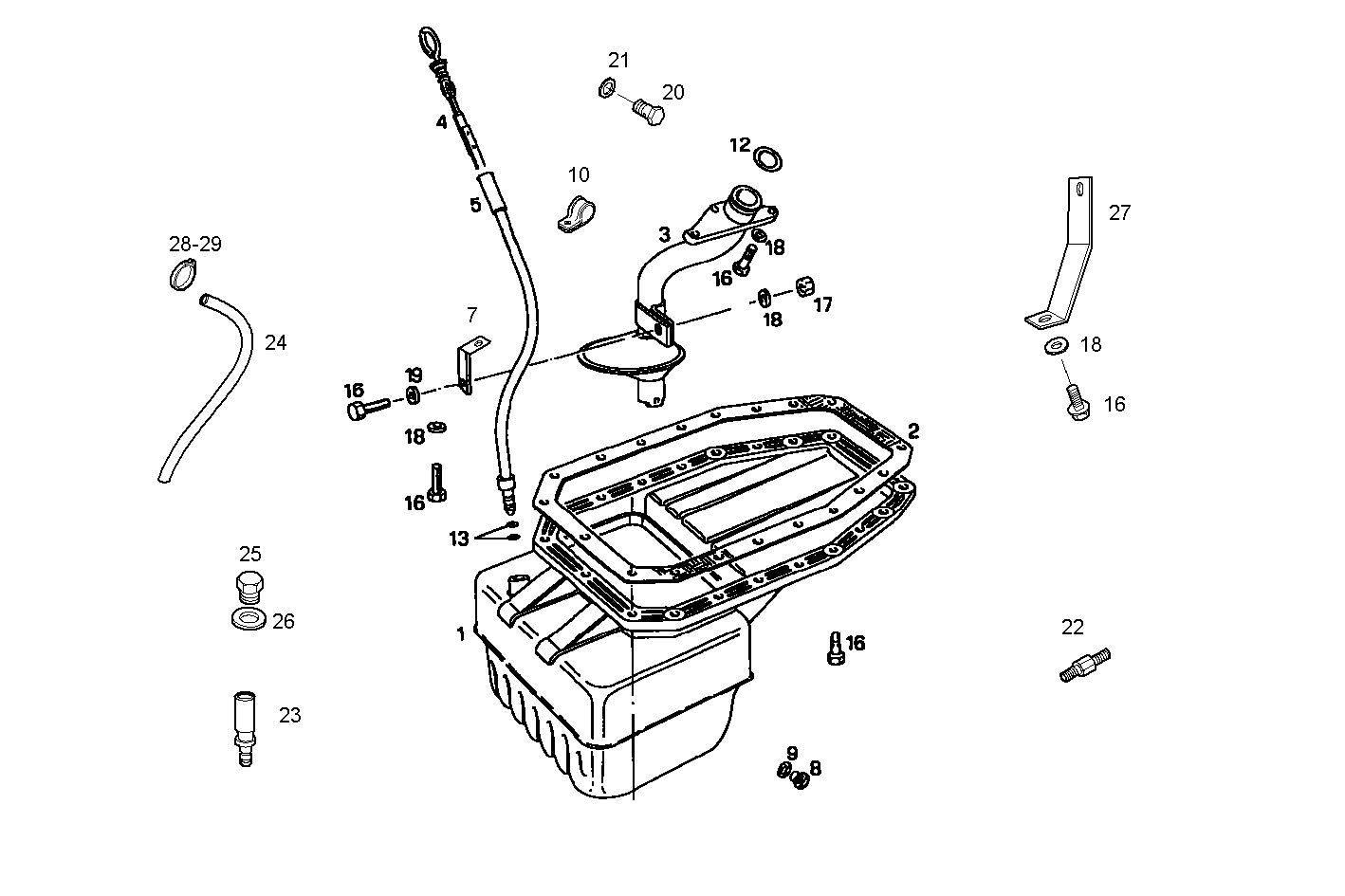 OIL SUMP - 8140SRC30.20A002 8140SRC30 parts diagram