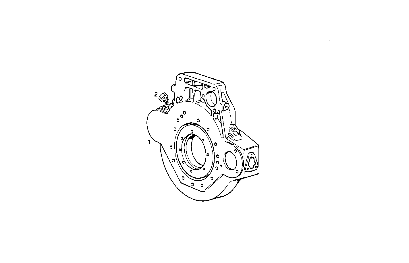 FLYWHEEL HOUSING SAE 1 - 8210Si02.00 8210Si02 parts diagram