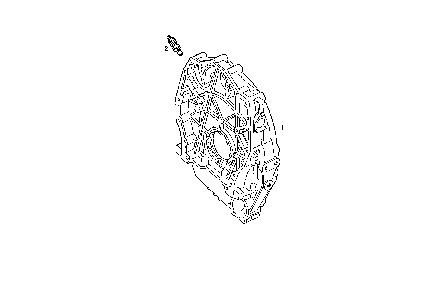 FLYWHEEL HOUSING SAE 3 - 8281SRM70.40 8281SRM70 parts diagram
