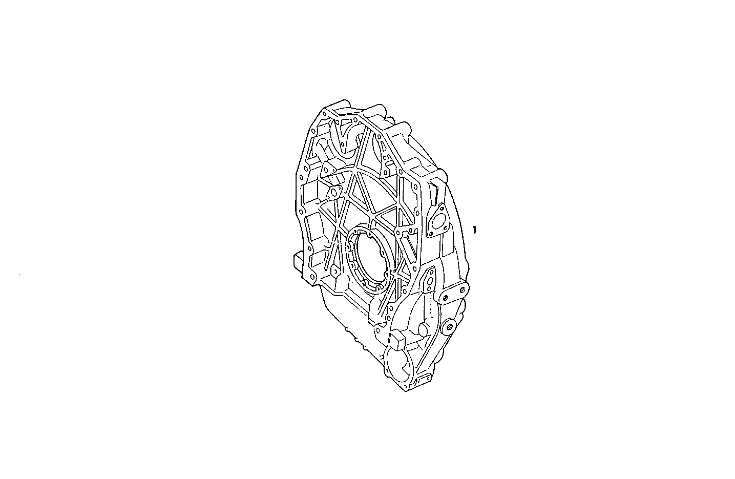 FLYWHEEL HOUSING SAE 1 - 8281SRi26.01 8281SRi26 parts diagram