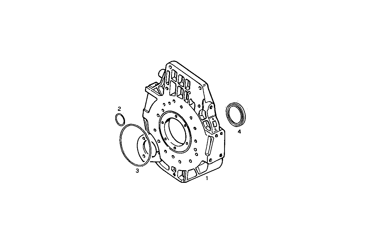FLYWHEEL HOUSING SAE 1 - 8210SRM40.30 8210SRM40 parts diagram
