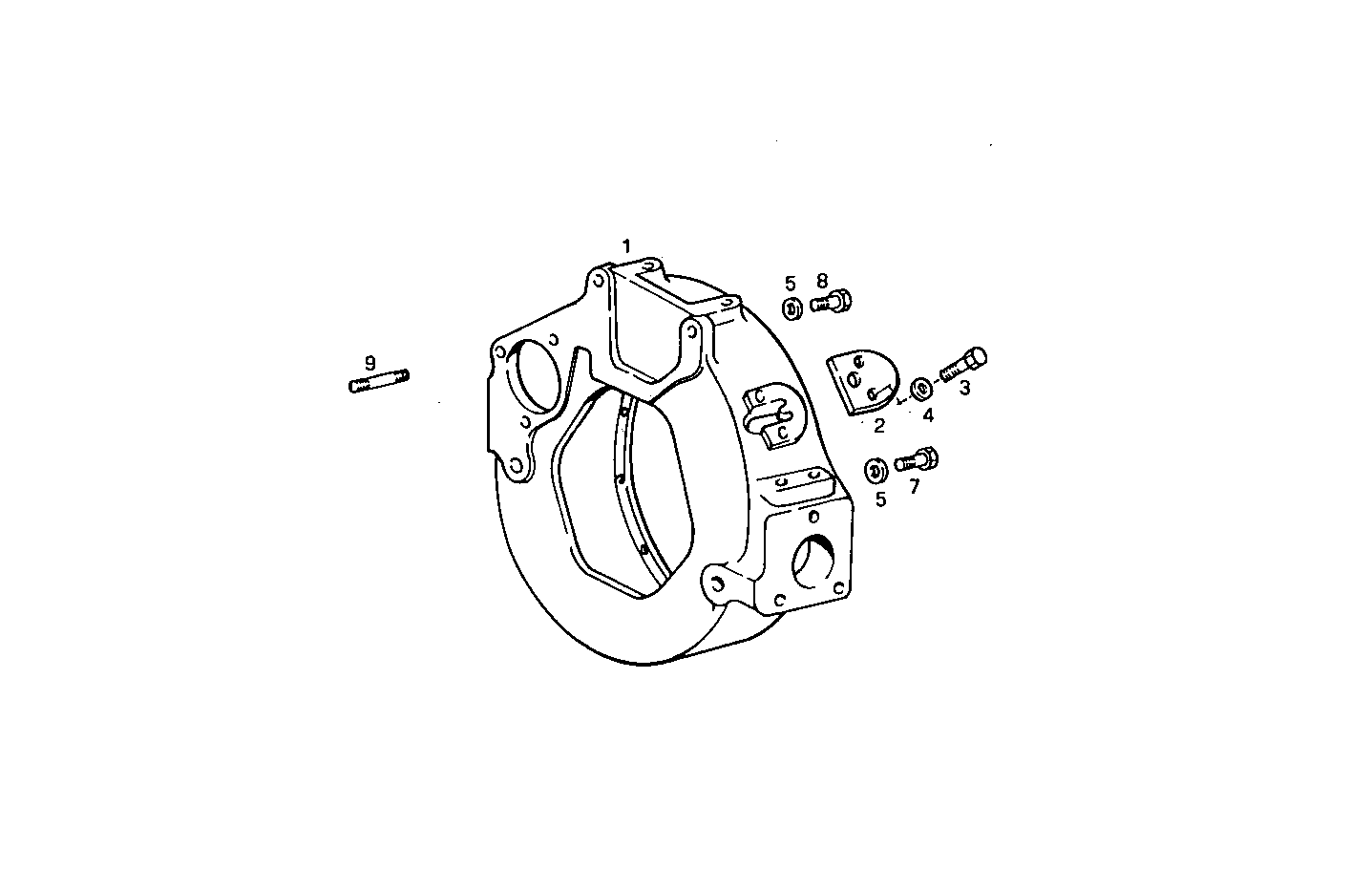 FLYWHEEL HOUSING SAE 4 - 8140SC00.10 8140SC00 parts diagram