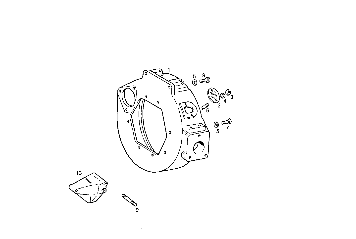 FLYWHEEL HOUSING SAE 4 - 8140SRC30.00 8140SRC30 parts diagram