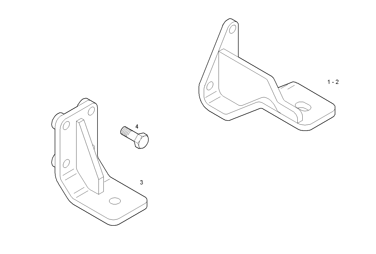 RIGID MOUNTING - N45MSTD22.50 NEF 4 mechanic. - TIER 2 parts diagram