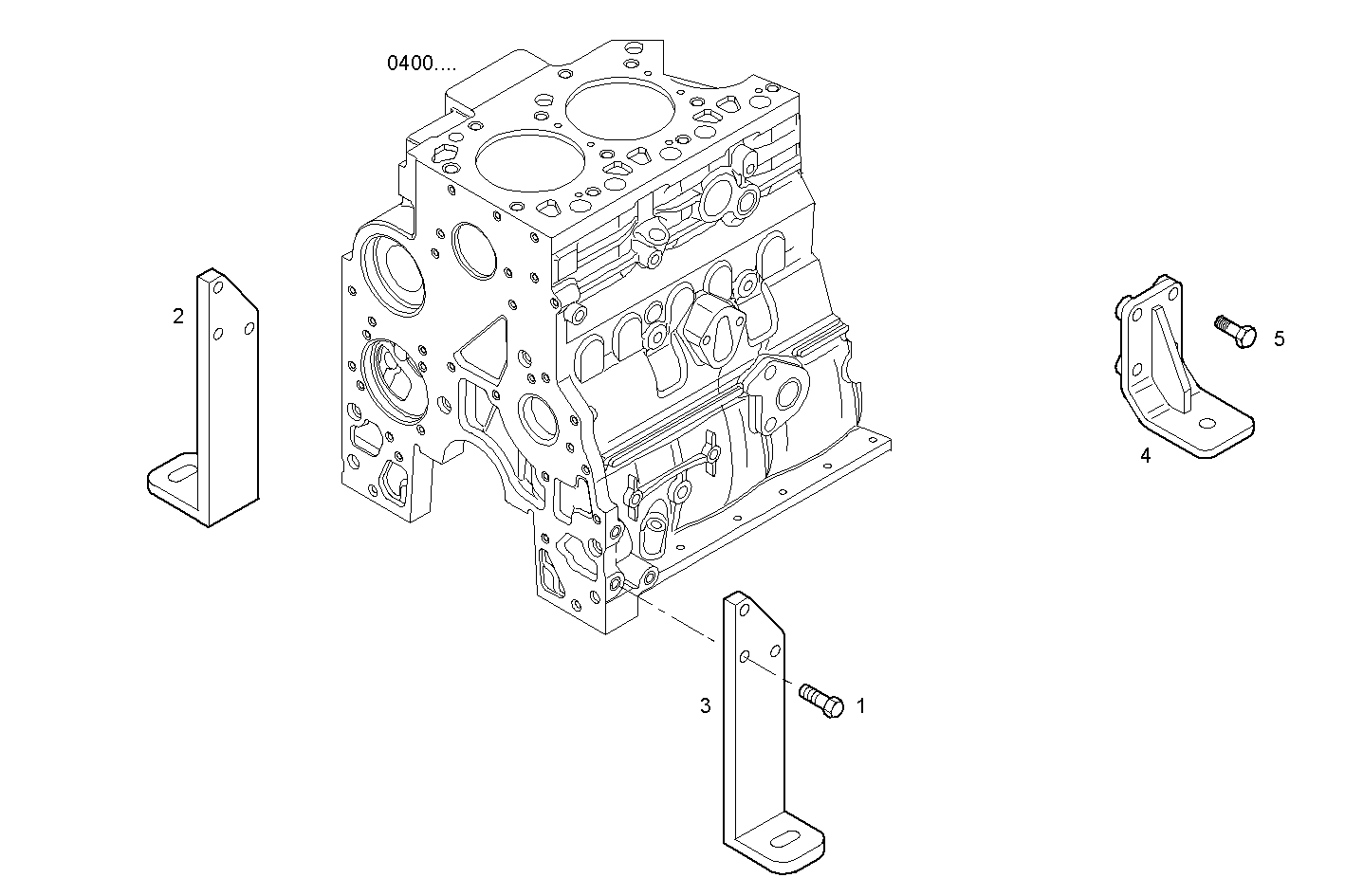 RIGID MOUNTING - N45MNTF40.10 NEF 4 mechanic. parts diagram