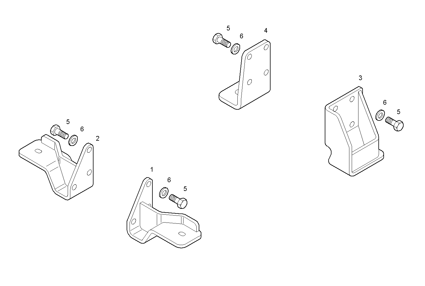 RIGID MOUNTING - N67MNTM28.11 NEF 6 mechanic. parts diagram