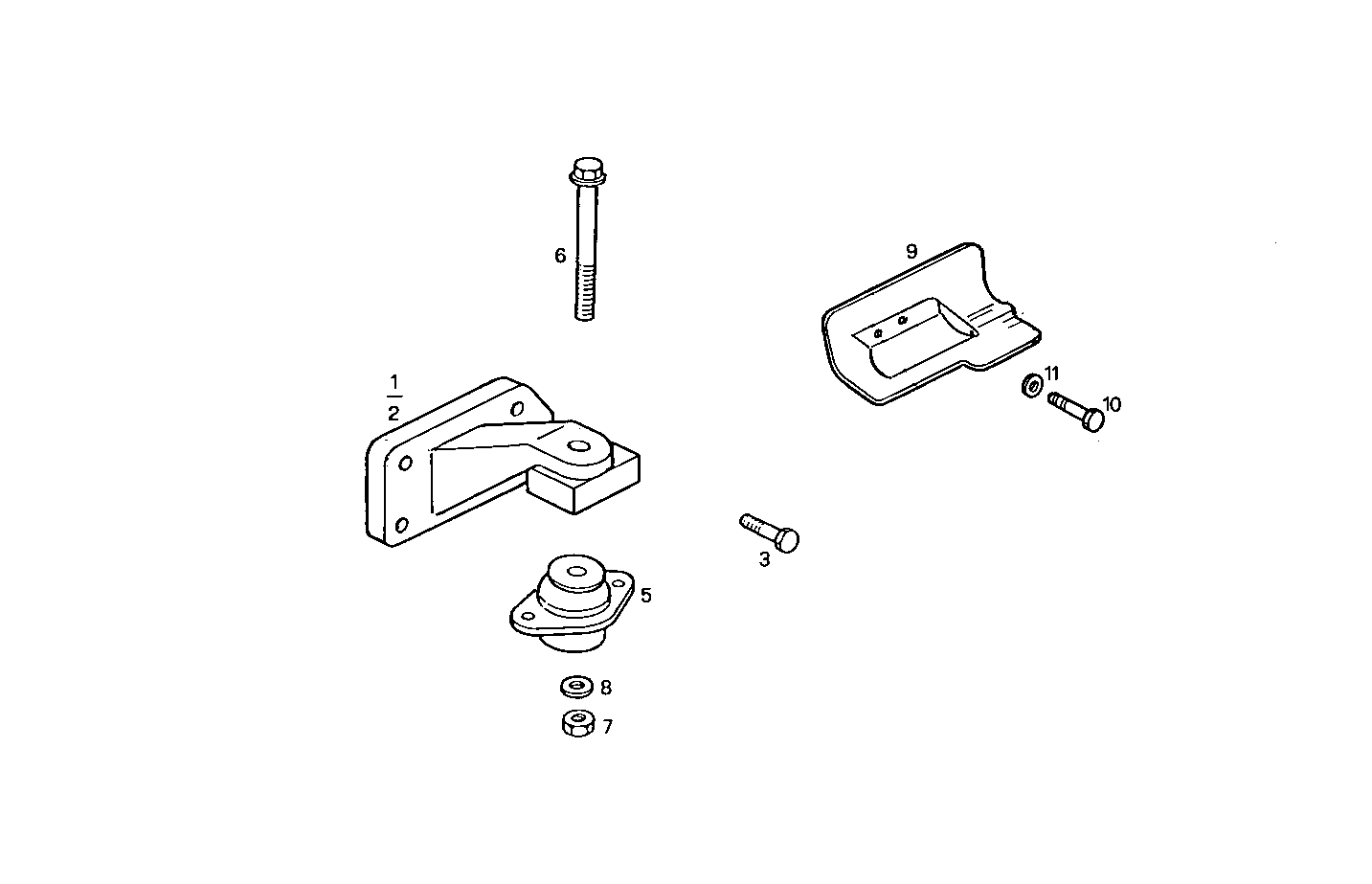 ENGINE SUSPENSION - 8060SRC22.00 8060SRC22 parts diagram