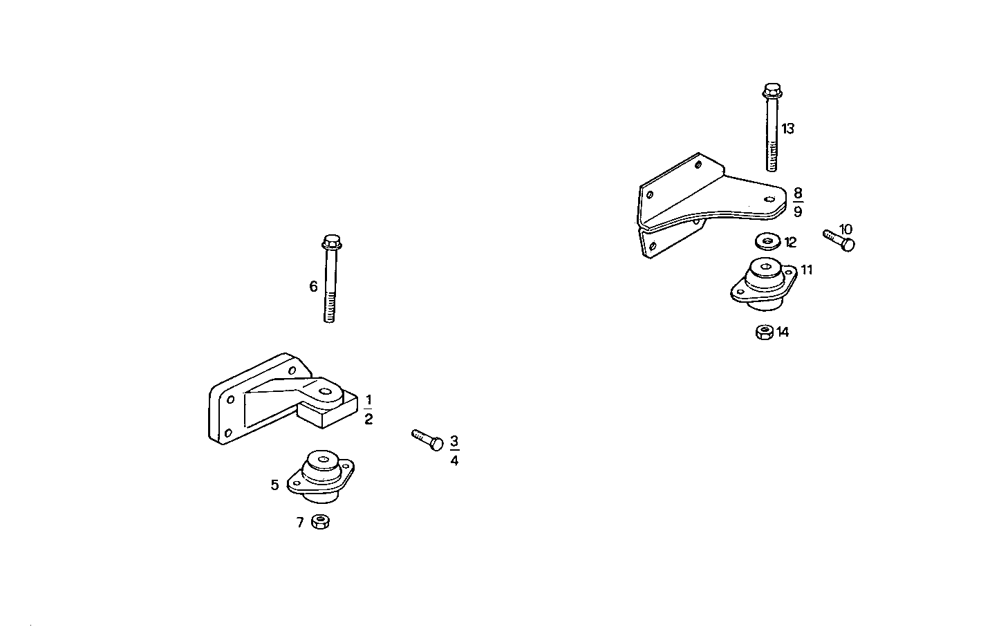 ENGINE MOUNTING AND TRANSMISSION - 8040SRC21.11 8040SRC21 parts diagram