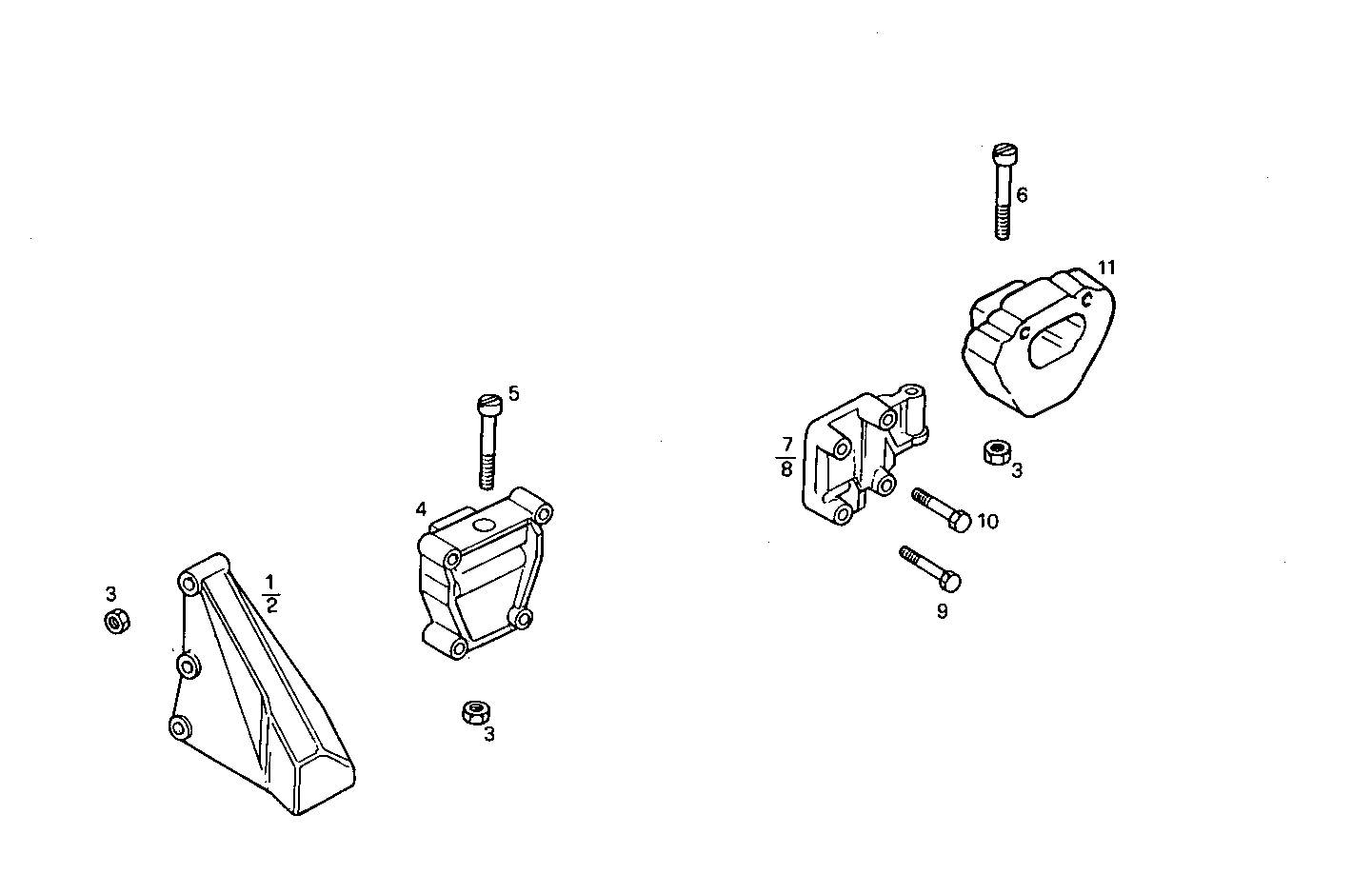 ENGINE SUSPENSION - 8210SRC20.00 8210SRC20 parts diagram