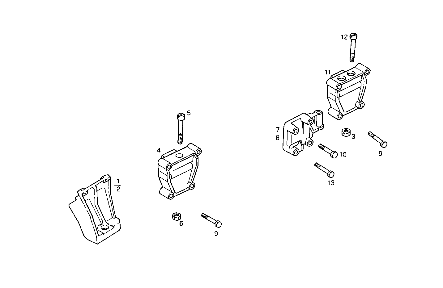 ENGINE SUSPENSION - 8280SRC20.00 8280SRC20 parts diagram