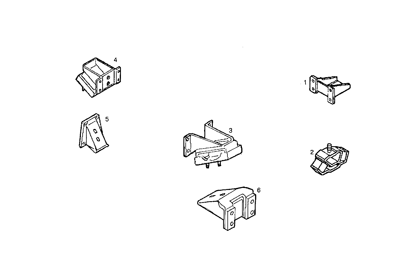 ENGINE SUSPENSION - 8140SRC30.00 8140SRC30 parts diagram