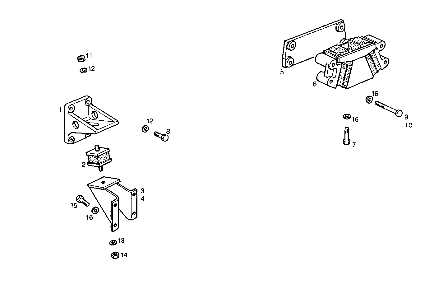 ENGINE SUSPENSION - 8460SRi11.00A004 8460SRi11 parts diagram