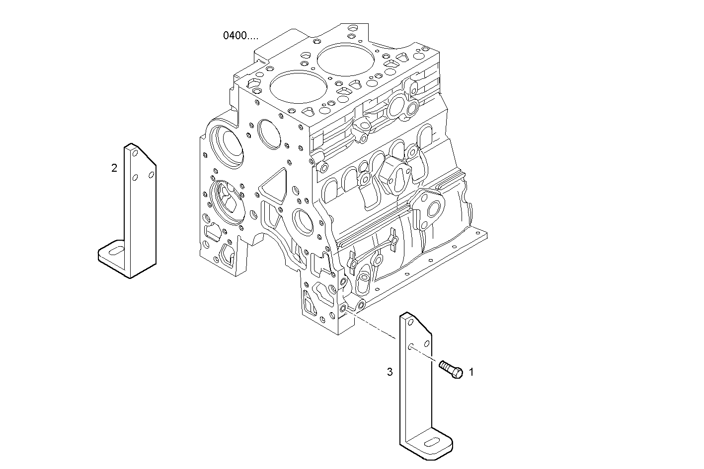 RIGID MOUNTING - NEF60TE2.A002 NEF 6 electron. parts diagram