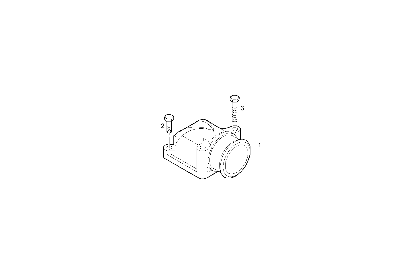 INTAKE ELBOW - N45ENTX20.00 NEF 4 electron. - TIER 3 parts diagram