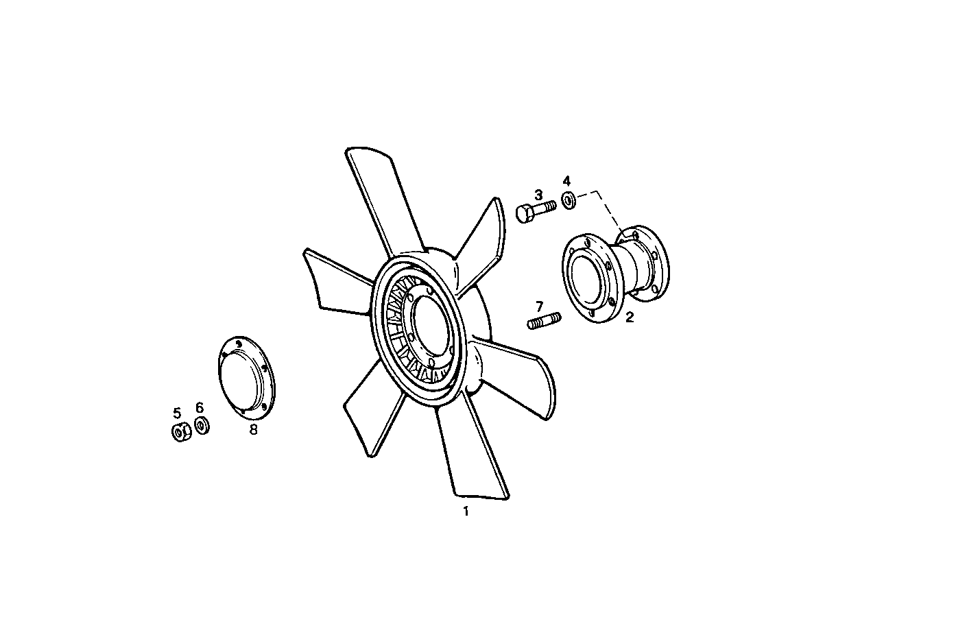 PULLER FAN - 8460SRi10.00A020 8460SRi10 parts diagram