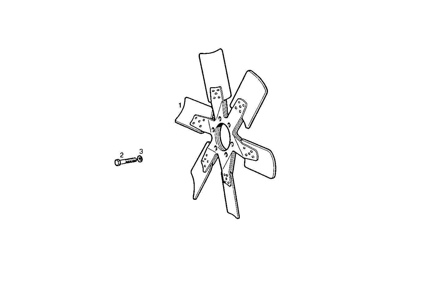 PUSHER FAN - 8210i03.00A580 8210i03 parts diagram
