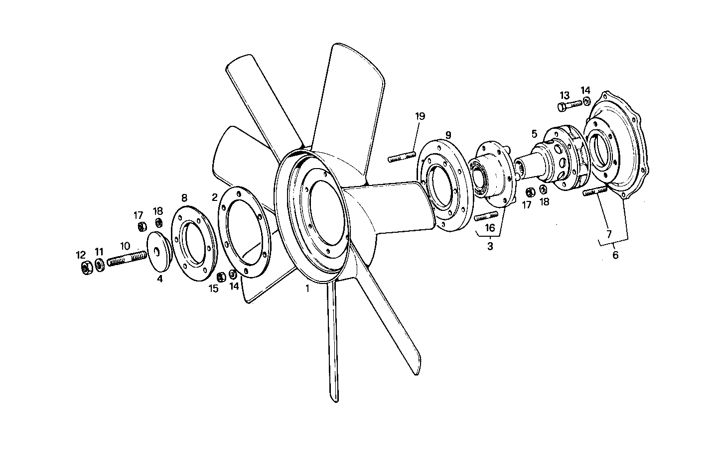 PUSHER FAN - 8281Si15.00A580 8281Si15 parts diagram