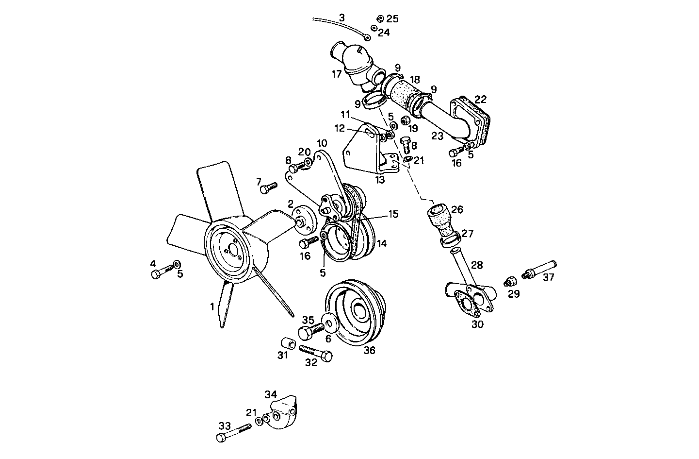PUSHER FAN - 8141i07.00 8141i07 parts diagram