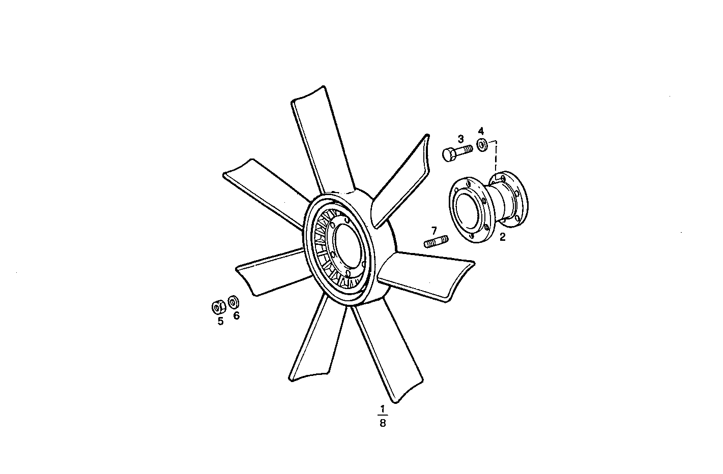 PUSHER FAN - 8460SRE10.00 8460SRE10 parts diagram