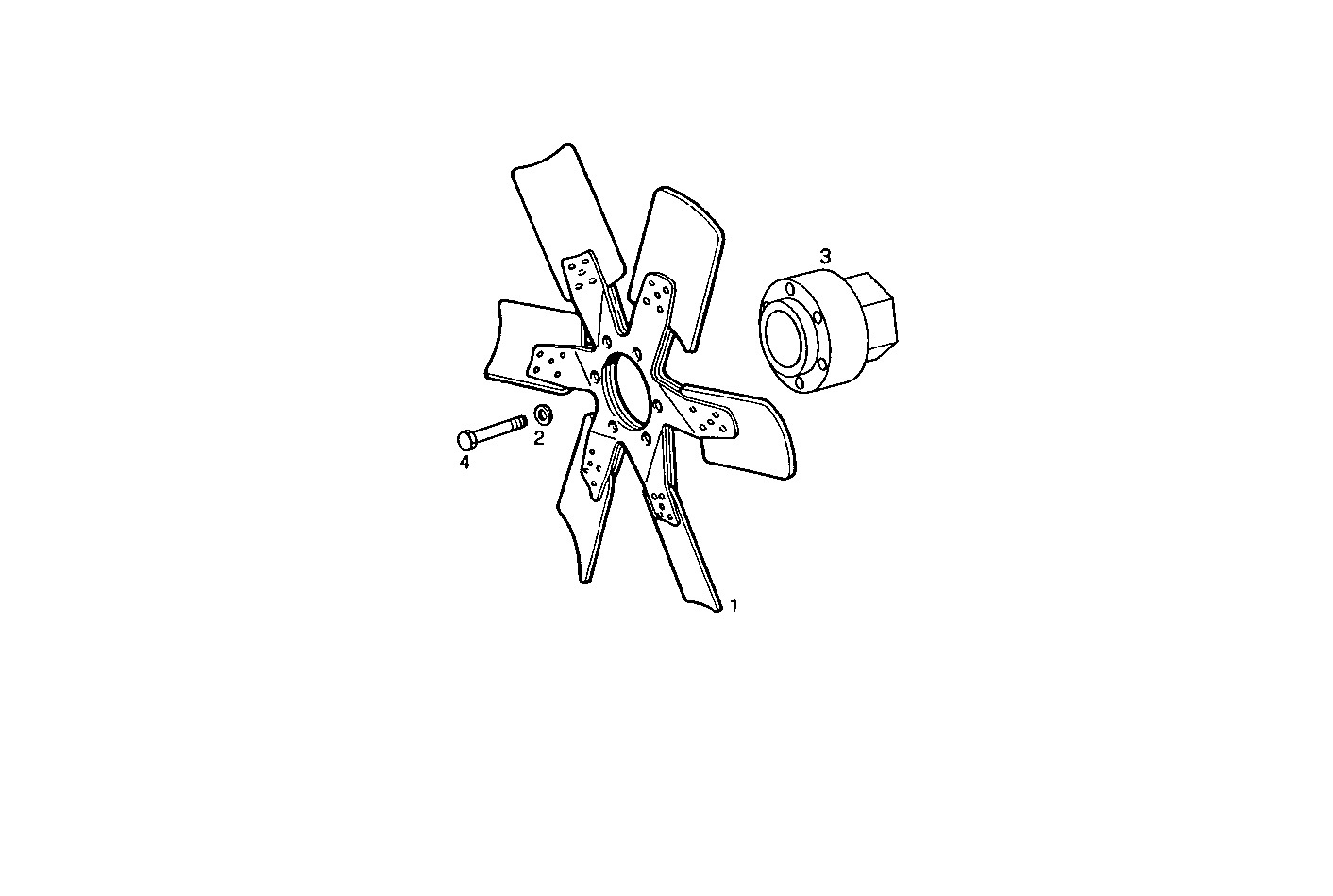 PUSHER FAN - 7675SE00.00 7675SE00 parts diagram