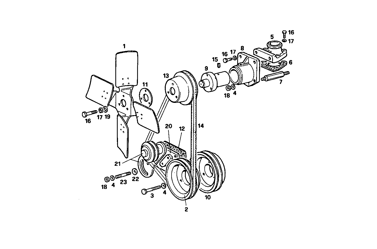 PUSHER FAN - 8035E00.00 8035E00 parts diagram