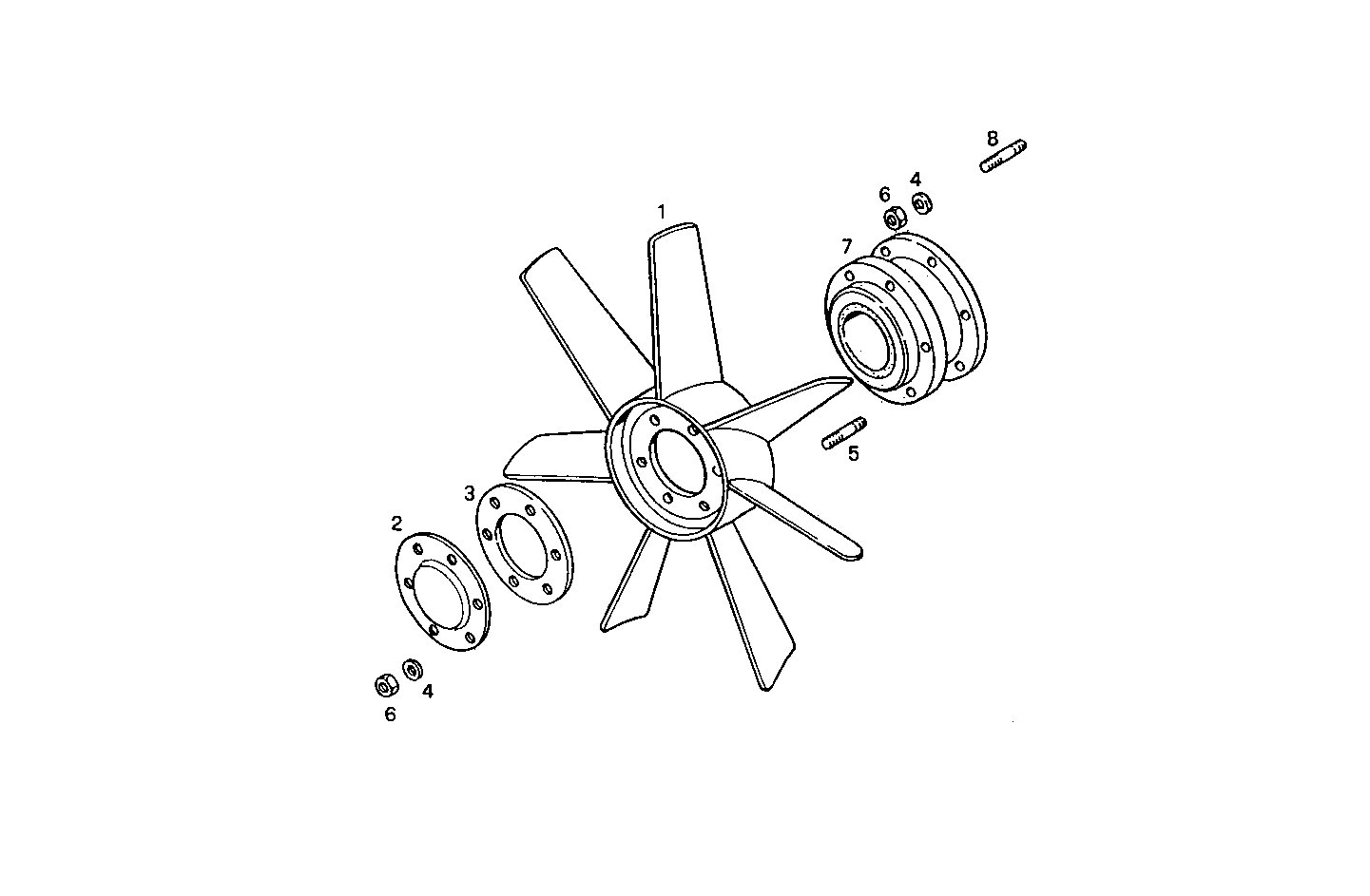 PUSHER FAN - 8210SRE21.00 8210SRE21 parts diagram