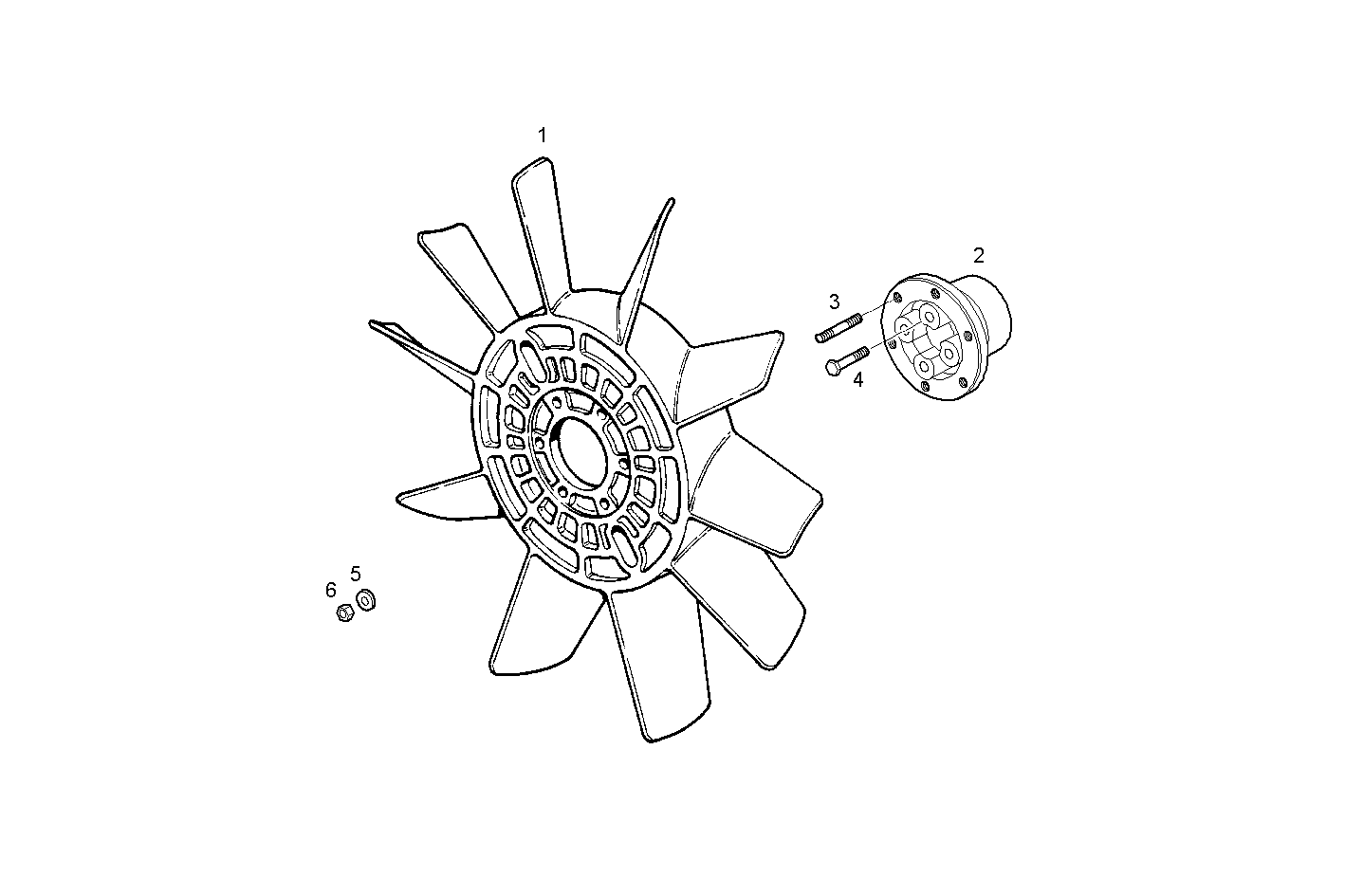 PUSHER FAN - N60ENTD20.00 NEF 6 electron. - TIER 2 parts diagram