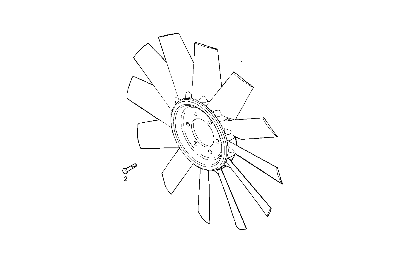 FAN - GENEF180E.A002 NEF 6 electron. parts diagram
