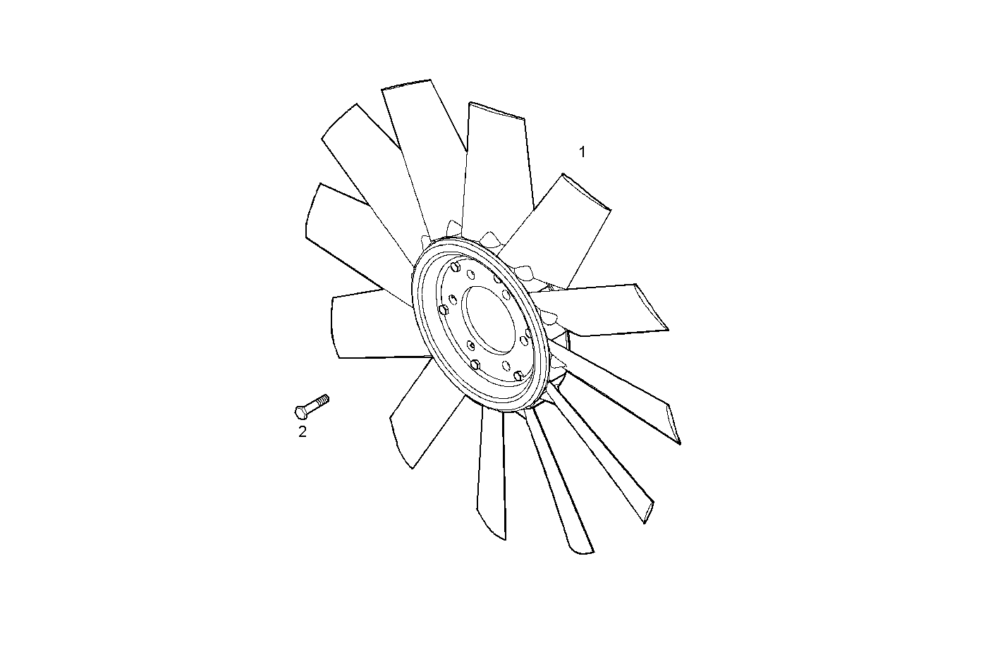 FAN - GENEF125M.A71M NEF 6 mechanic. parts diagram