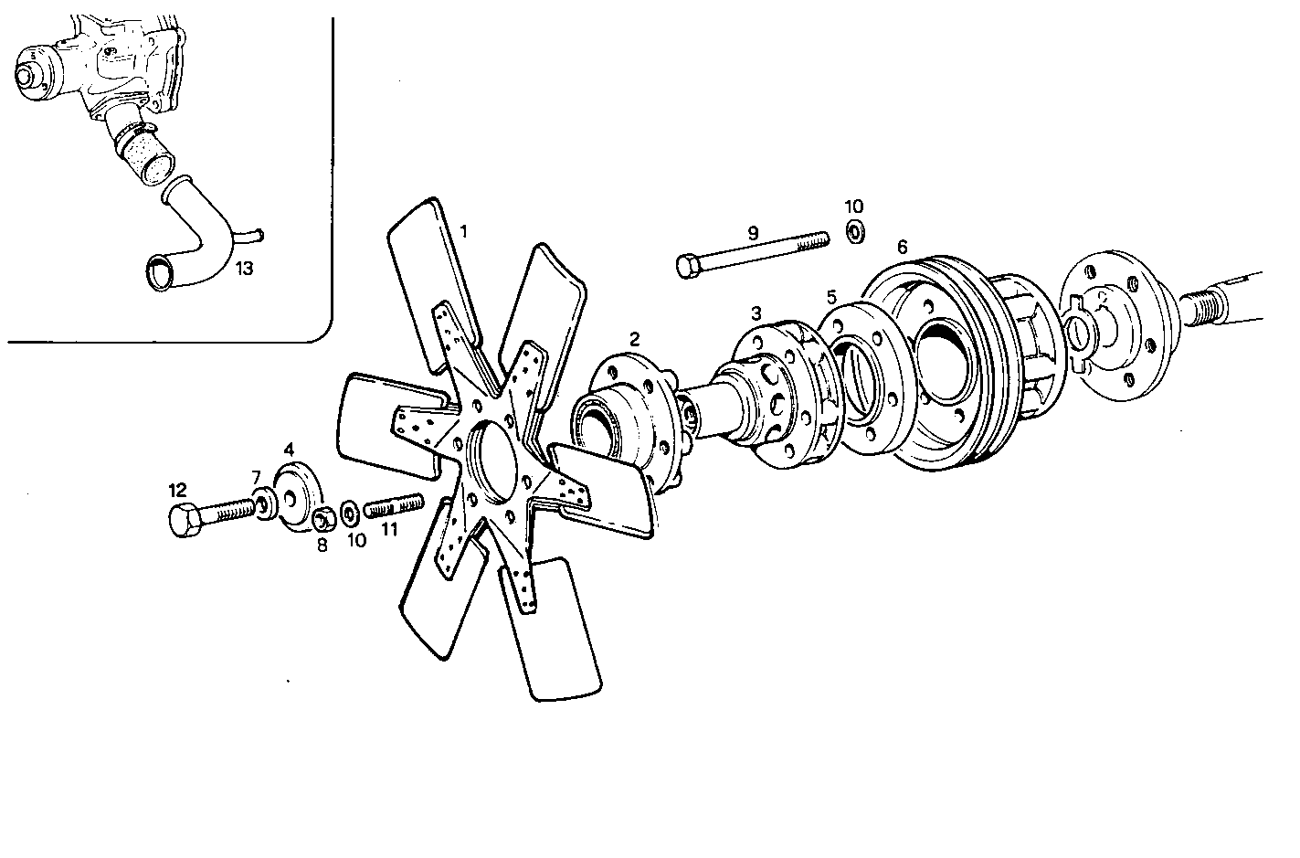 OVERSIZE PULLER FAN - 8041Si25.55 8041Si25 parts diagram