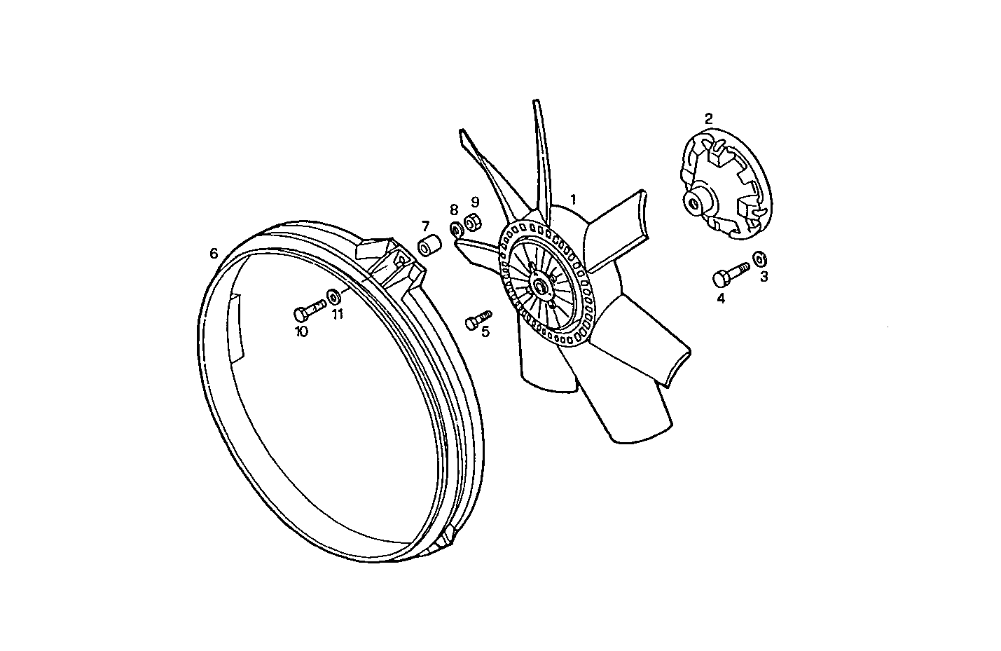 VISCOSTATIC PULLER FAN - 8060SRC20.01 8060SRC20 parts diagram