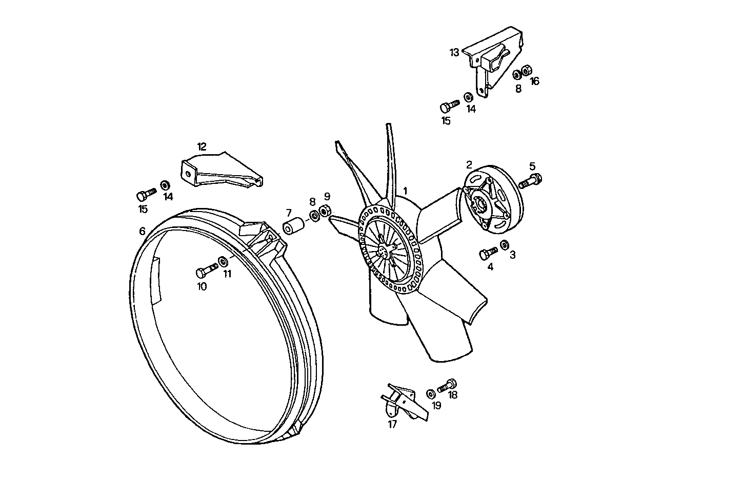 VISCOSTATIC PULLER FAN - 8060SRC23.00 8060SRC23 parts diagram