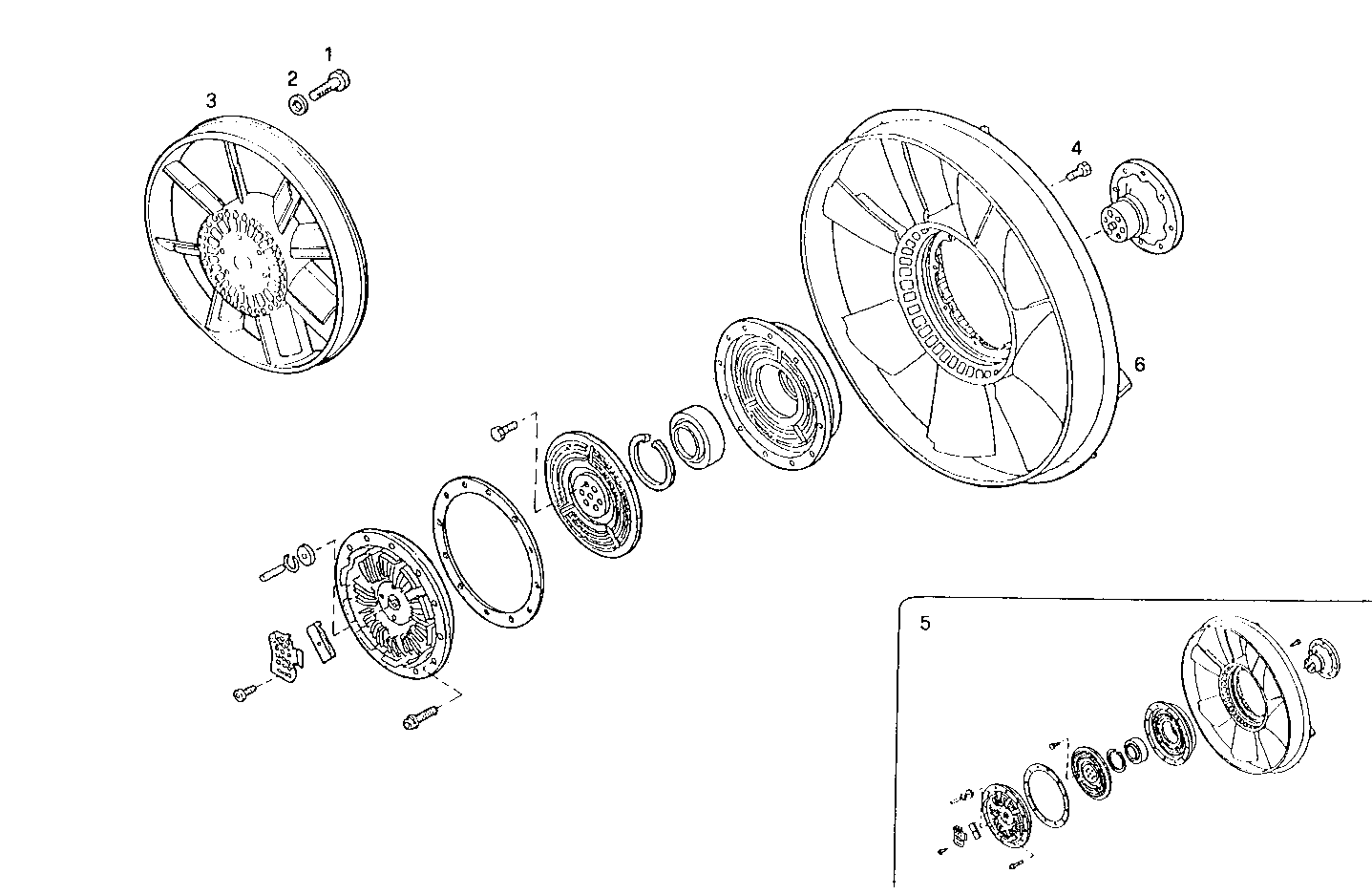 VISCOSTATIC PULLER FAN - 8460SRC21.20A001 8460SRC21 parts diagram