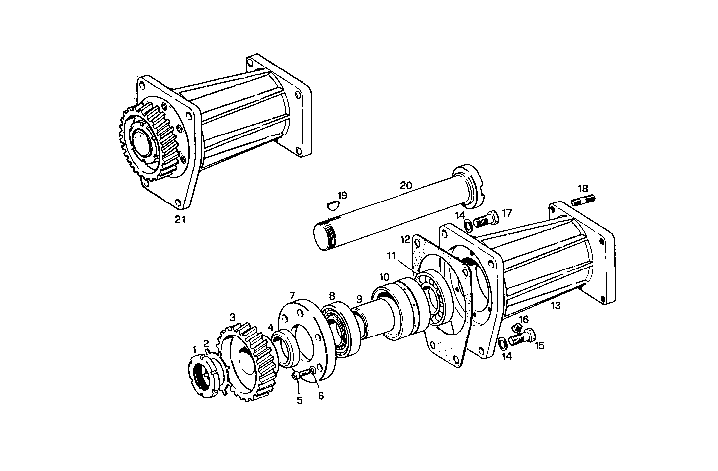 LEFT FRONT HYDRAULIC PUMP - 8210SRM36.32 8210SRM36 parts diagram