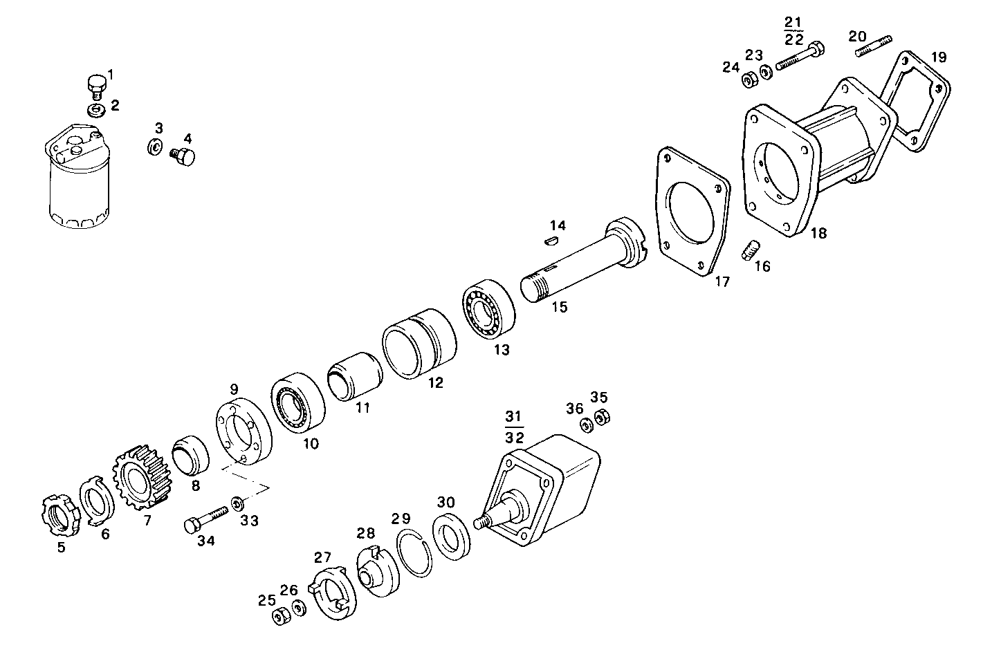 LEFT FRONT HYDRAULIC PUMP - 8460SRC21.20A001 8460SRC21 parts diagram