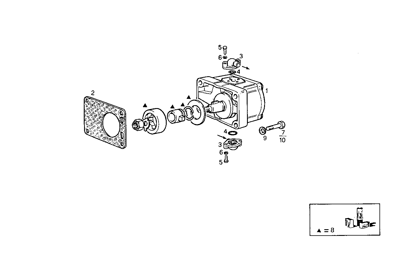 HYDRAULIC PUMP - 8141i67.01 8141i67 parts diagram
