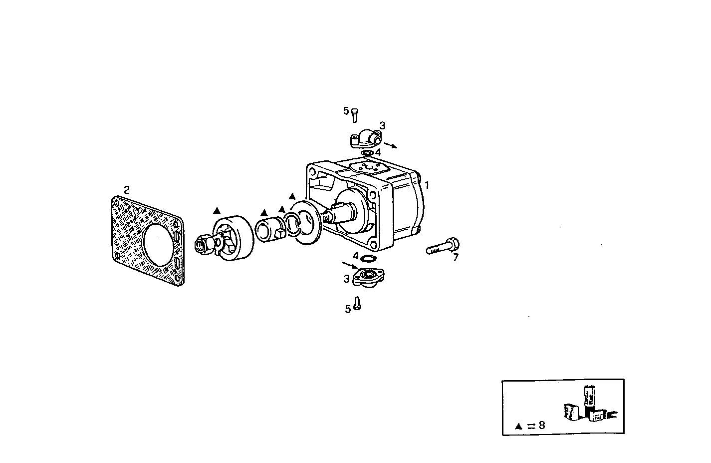 HYDRAULIC PUMP - 8141SRC20.00 8141SRC20 parts diagram