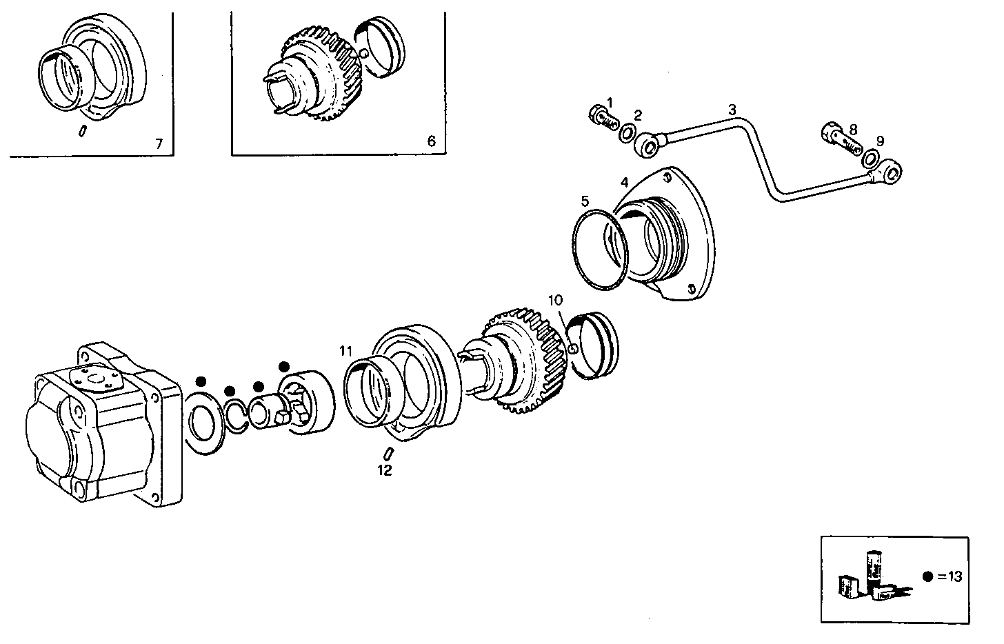 ARRANGED FOR HYDRAULIC PUMP - 8361SI10.00A801 8361SI10 parts diagram