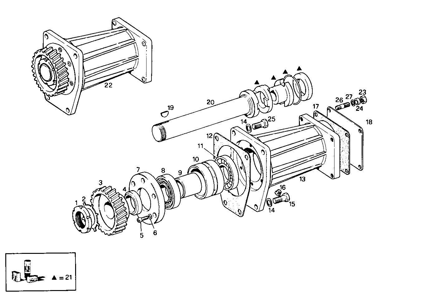 ARRANGED FOR HYDRAULIC PUMP - 8210Si02.00 8210Si02 parts diagram