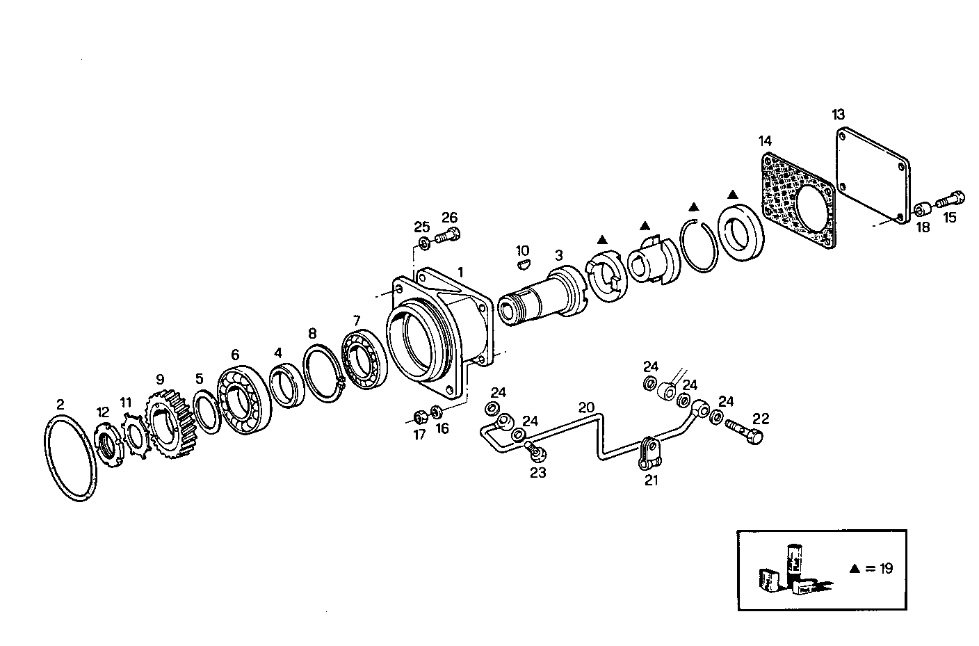 ARRANGED FOR HYDRAULIC PUMP - 8210Si02.00 8210Si02 parts diagram