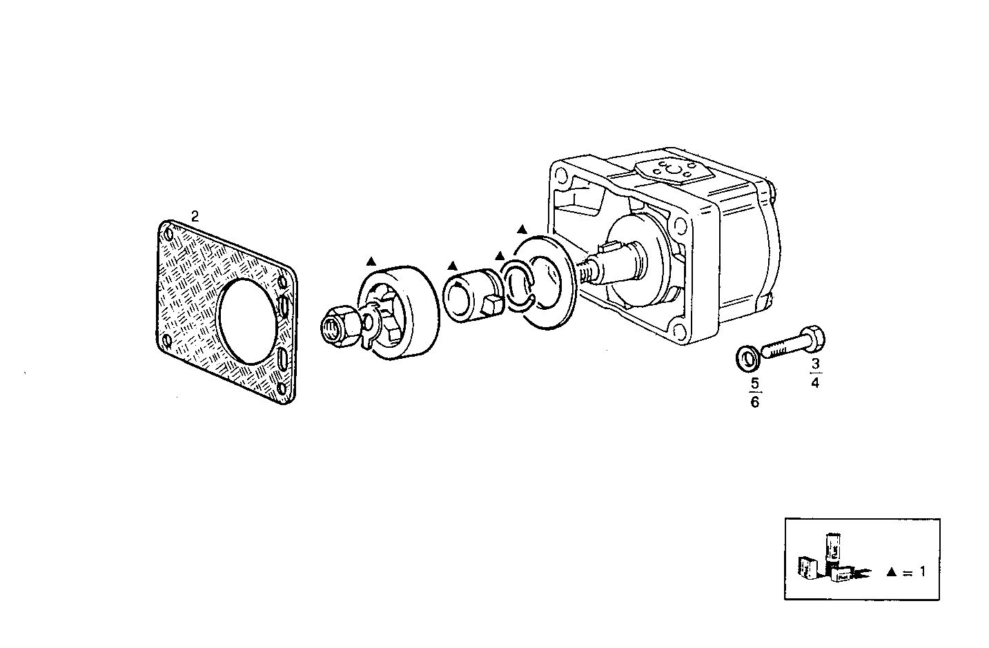 ARRANGED FOR HYDRAULIC PUMP - 8140SRC30.20A002 8140SRC30 parts diagram