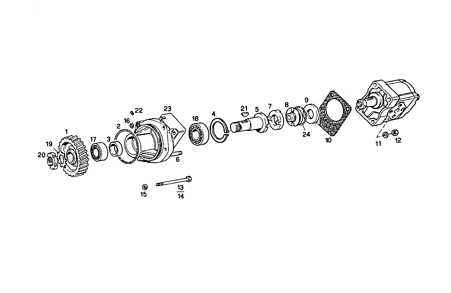 ARRANGED FOR HYDRAULIC PUMP - 8281Si10.00 8281Si10 parts diagram