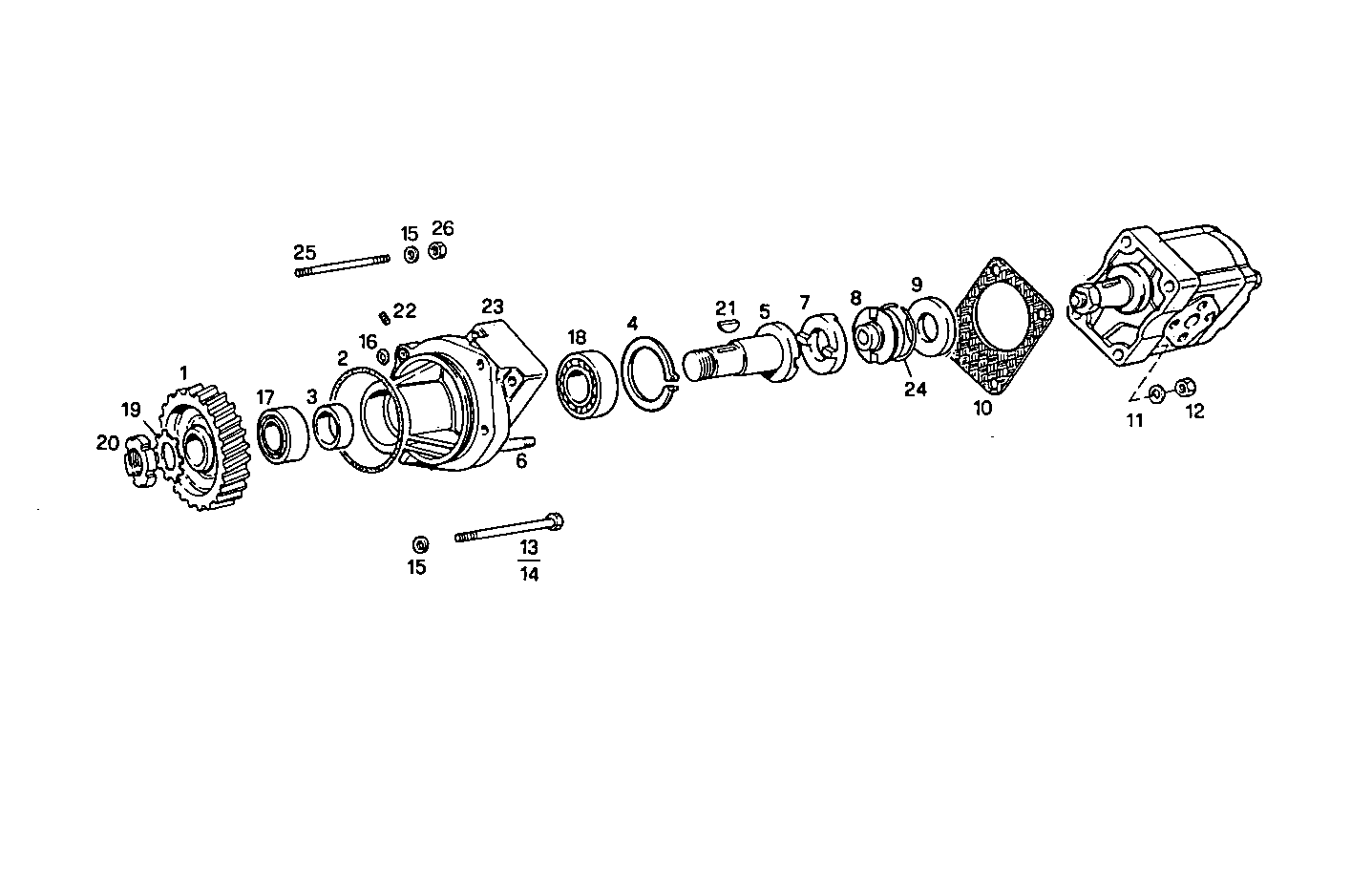 ARRANGED FOR HYDRAULIC PUMP - 8281i03.00 8281I03 parts diagram