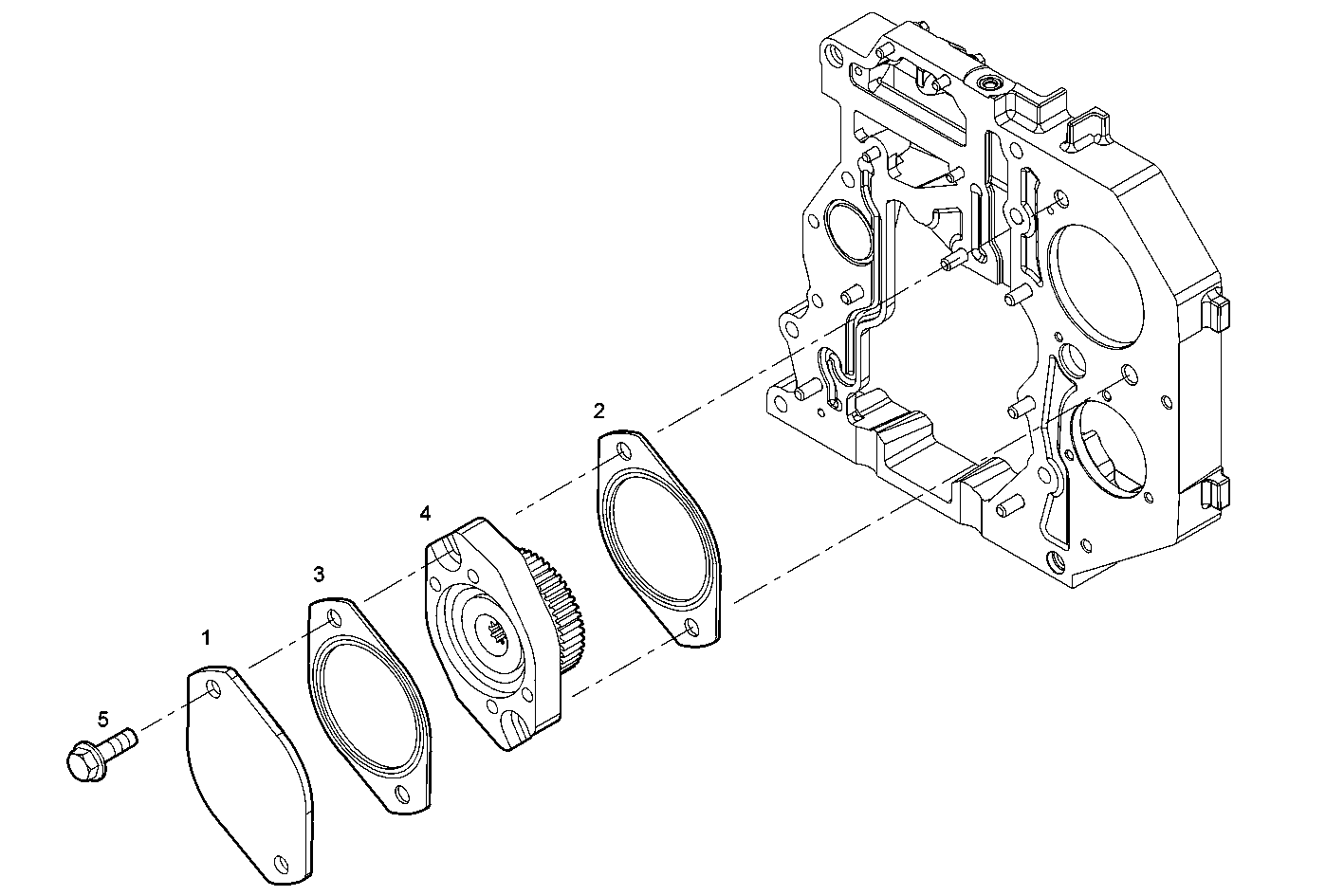 ARRANGED FOR HYDRAULIC PUMP - N45ENTX20.00A001 NEF 4 electron. - TIER 3 parts diagram
