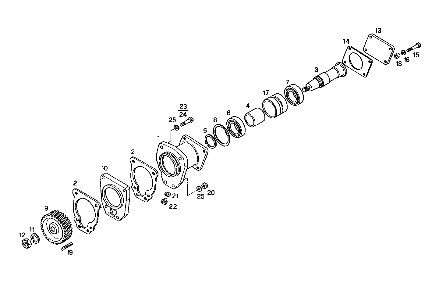 ARRANGED FOR HYDRAULIC PUMP - 8210SRE21.00 8210SRE21 parts diagram